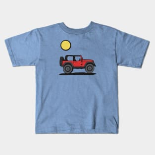 RED 4x4 WITH SUN Kids T-Shirt